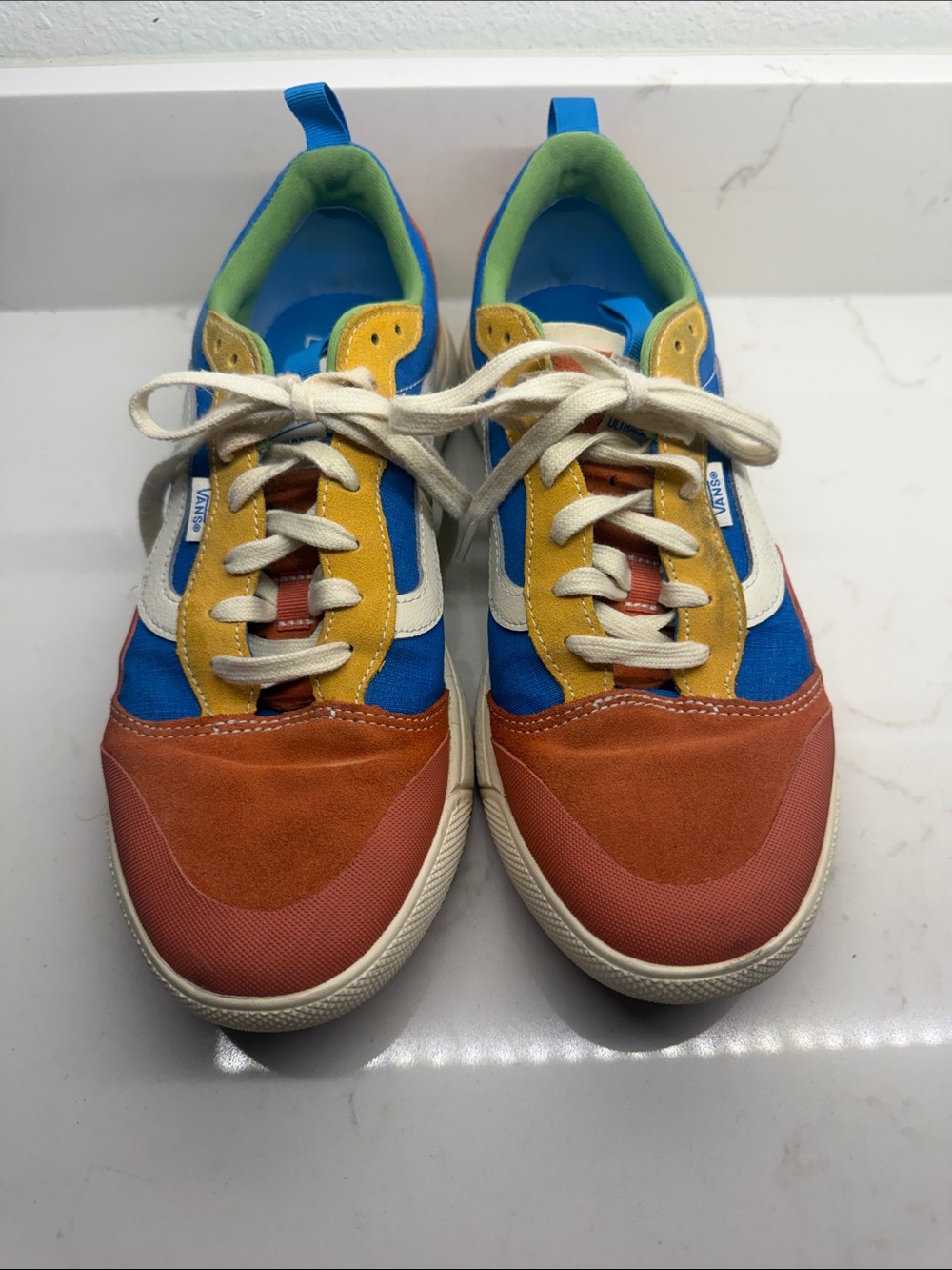 Vans Men’s or Women’s  Blue, Orange, Yellow & Green Color block Sneakers